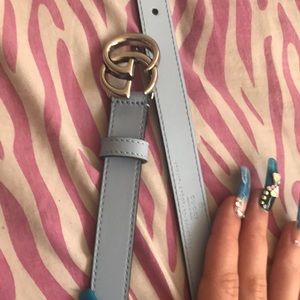 Baby blue Gucci belt never worn